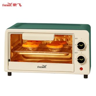 新飞/Frestec  电烤箱12L容量家用多功能烘烤箱烤蛋糕面包烘焙箱上下双发热管可视钢化玻璃门