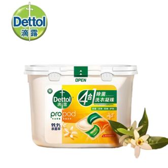 滴露/Dettol  4合1除菌洗衣凝珠日光清橙50颗