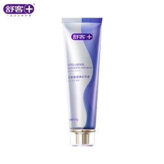 舒客3D智感焕白日耀管牙膏(茉上花开)120g*2 美白牙齿去黄去牙渍 温和清洁清新口气 高端烟酰胺酵母精华