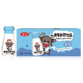 左江  水牛酸奶饮品经典原130ml*10瓶儿童学生早餐奶常温奶mini乳牛奶