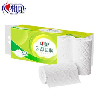 心相印  云感柔肤卷纸4层70g*10卷 卫生纸 柔厚耐用