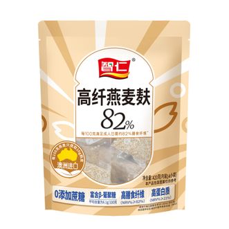 智仁  高纤燕麦麸420g 高膳食纤维高蛋白质 无另添加蔗糖营养早餐代餐