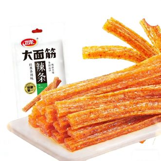 卫龙（WEI-LONG）  大面筋辣条650g怀旧豆干小零食送礼休闲零食宿舍追剧馋嘴素食小吃 65g大面筋*10（香辣味）