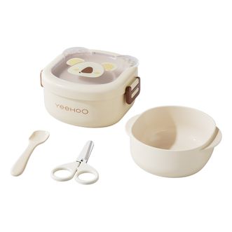 英氏（YEEHOO）  考拉便当碗 米白色