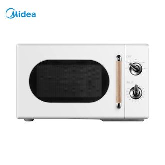美的/Midea  微波炉20L容量旋钮双控五档火力家用易洁内胆360°转盘式加热高颜值微波炉