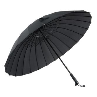 美度 商务型素色24骨超大雨伞 防风长柄两用晴雨伞