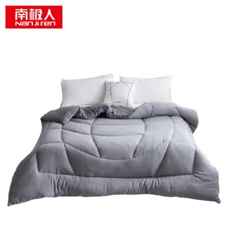 南极人（Nanjiren）  被子水洗棉分区保暖羽丝绒被芯 深灰 200*230cm-5斤 2100237201012