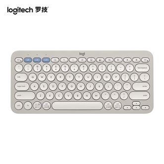 罗技/Logitech  时尚系列K390无线蓝牙键盘 超薄便携 新升级 沙色 79键