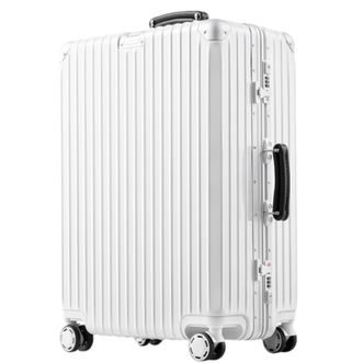 银座  20寸可登机 时尚高端拉杆旅行箱 白色
