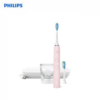 飞利浦/Philips  HX9912/78-樱花粉 智能电动牙刷钻石9系Pro情侣送男士女友 充电玻璃杯充电旅行盒黑科技