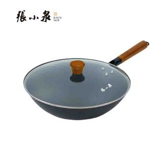 张小泉  炒锅 家味圆底铁锅(带盖) 规格：32cm（C32920200）