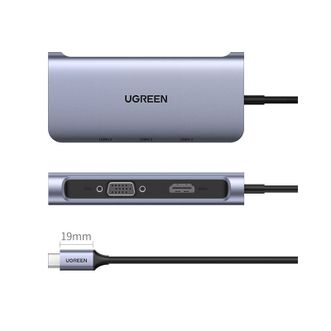 绿联（UGREEN）  Type-C 多功能扩展坞 0.15米 CM163 50319