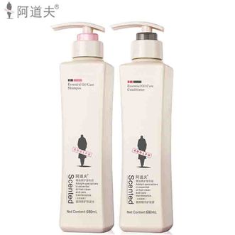 阿道夫（ADOLPH）  洗发水680ml*2大瓶家庭套装 洗护套装男女士去屑轻柔洗头膏柔顺滑 滋润洗发水680ml+护发素680ml 精油香护理套装