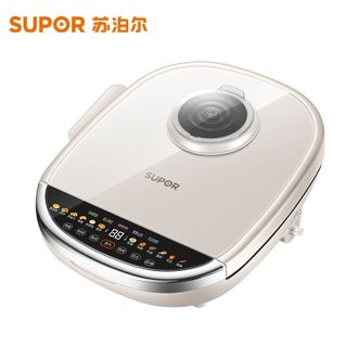 苏泊尔/Supor  电饼铛家用蒸汽煎烤煎饼铛煎烤机烙饼机早餐机 双面加热上下盘可拆洗升降烤盘 32cm高温蒸汽升降上下可拆洗盘