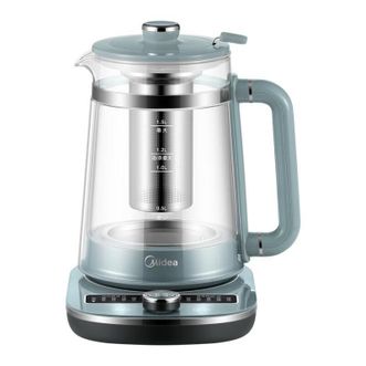 美的/Midea  养生壶 办公室家用多功能双层玻璃电热烧水煮茶 1.5L容量 MK-YS02-I