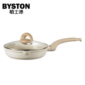 栢士德/BYSTON  麦饭石平底锅24cm不粘锅燃气炉微波炉通用煎锅 克丽普煎锅BST-1040