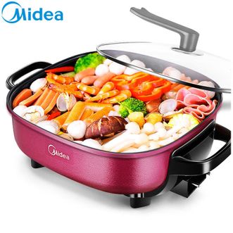 美的/Midea  电火锅  6L家用多功能电热锅电火锅韩式电煮锅电炒锅  LHN30D