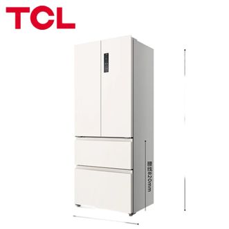 TCL  R409T7-DQB 冷布丁409升法式多门四开门超窄超薄小户型零嵌全自动制冰慢融冰