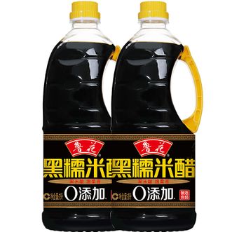 鲁花  黑米香醋1L*2黑糯米酿造 零添加防腐剂 固态发酵