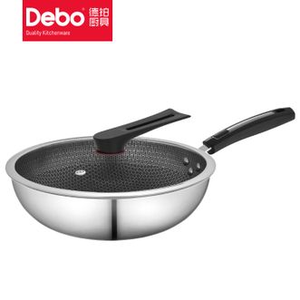 德铂Debo不粘炒锅带盖32cm多用炒菜锅DEP-DS230