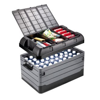 悦卡（YUECAR）  后备收纳箱 车载储物箱 可折叠家用整理置物三盖 75L