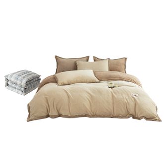 無印良品  牛奶绒可拆洗保暖被套被 MJ-B25-81 200*230cm