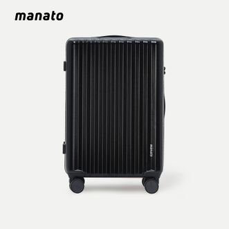 美纳途manato纯PC拉杆箱黑色bk09NEW-24寸