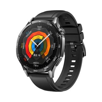 华为/Huawei  WATCH GT 5 幻夜黑  46mm 氟橡胶表带  智能手表 玄玑感知系统
