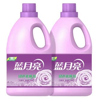 蓝月亮  薰衣草绿色柔顺剂3kg*2瓶 衣物护理剂柔软亲肤温和护衣持久留香