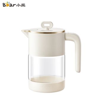 小熊  自动开合冷水壶1.5L 家用大容量高硼硅玻璃水壶防烫硅胶底凉水壶杯子