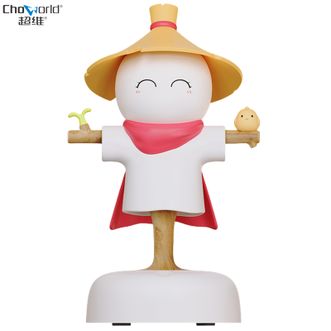 超维/Chaowei  稻草人小夜灯拍拍灯台灯 柔光伴睡灯婴儿宝妈喂奶灯母婴灯 氛围灯办公室装饰灯卧室柔和床头灯小台灯MG-A04白色