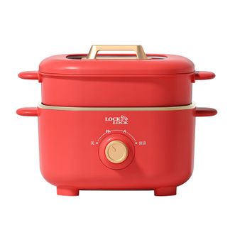 乐扣乐扣(LOCK&LOCK) 多功能电煮锅 2.5L轻容量 电火锅电煮锅电炖锅电蒸锅