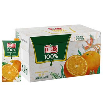 汇源  100%橙汁整箱纯果汁饮料1L*12
