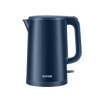 苏泊尔/Supor  电水壶  1.5升无缝内胆双层隔热烧水壶  304不锈钢防干烧热水壶开水壶
