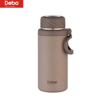 德铂（Debo）  萨堡不锈钢萨堡真空保温杯 1L大容量随行户外便携保温杯DK-021金棕色