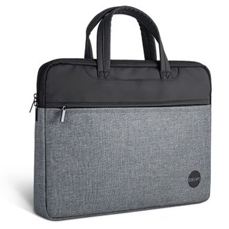 得力/deli  加厚大容量办公手提电脑公事包文件包 63755黑色