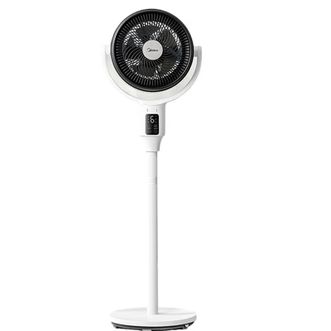 美的/Midea  循环电风扇 五叶降噪扇叶 净化滤尘台地两用  白色FGD24UZR