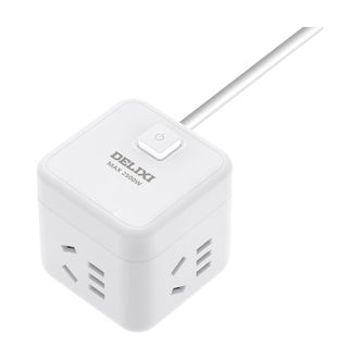 德力西电气（DELIXI ELECTRIC）  魔方插座  四位五孔 1.5米 不带USB  CD98H-CK4X