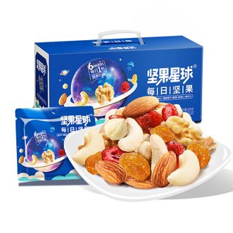 沃隆  坚果星球600g/30袋每日坚果混合坚果炒货零食大礼包年货坚果礼盒