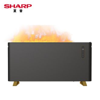 夏普/Sharp  石墨烯全屋取暖器家用轻音遥控电暖器居浴两用欧式快热对流电暖气HX-CR222B-W