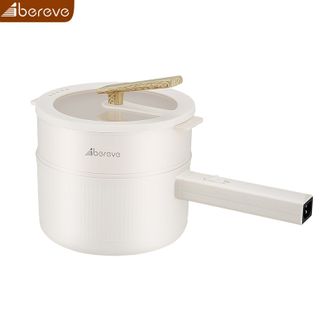 艾贝丽/Abereve  电煮锅2L多用途多功能电热锅学生宿舍泡面电火锅小电锅网红家用电炒锅蒸煮一体蒸屉电蒸锅