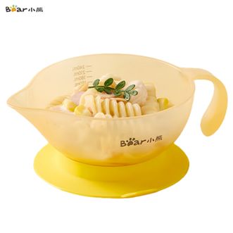 小熊  婴儿辅食碗吸盘碗240ml 耐温消杀轻便耐用
