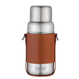 德铂（Debo）  潘多拉纯钛保温杯450ml 户外便携抗菌高颜值