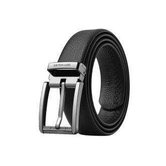 七匹狼（SEPTWOLVES）   皮带男士 真头层牛皮裤腰带针扣 百搭礼物