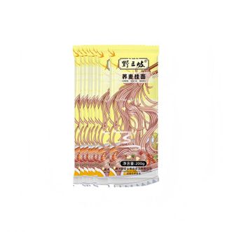 野三坡  荞麦面挂面0低脂肪全麦200g*5 高纤粗粮 筋道爽滑 免泡快煮