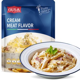 欧萨/OUSA  奶油意面肉酱200g法式速食意面酱家用厨房意大利面调味酱