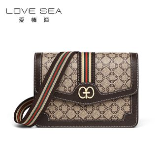 爱情海/Love sea  包包女包牛皮斜挎包女轻奢百搭女士单肩手提小方包AQH3346