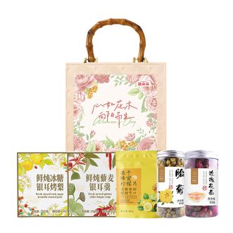 姚朵朵  向阳花开礼盒665克玫瑰胎菊花茶冻干柠檬片6951853752711