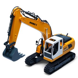双鹰/DOUBLE E  工程系列儿童玩具车三合一挖掘机模型 E561-001