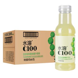 农夫山泉  水溶C100青皮桔味445ML*15瓶